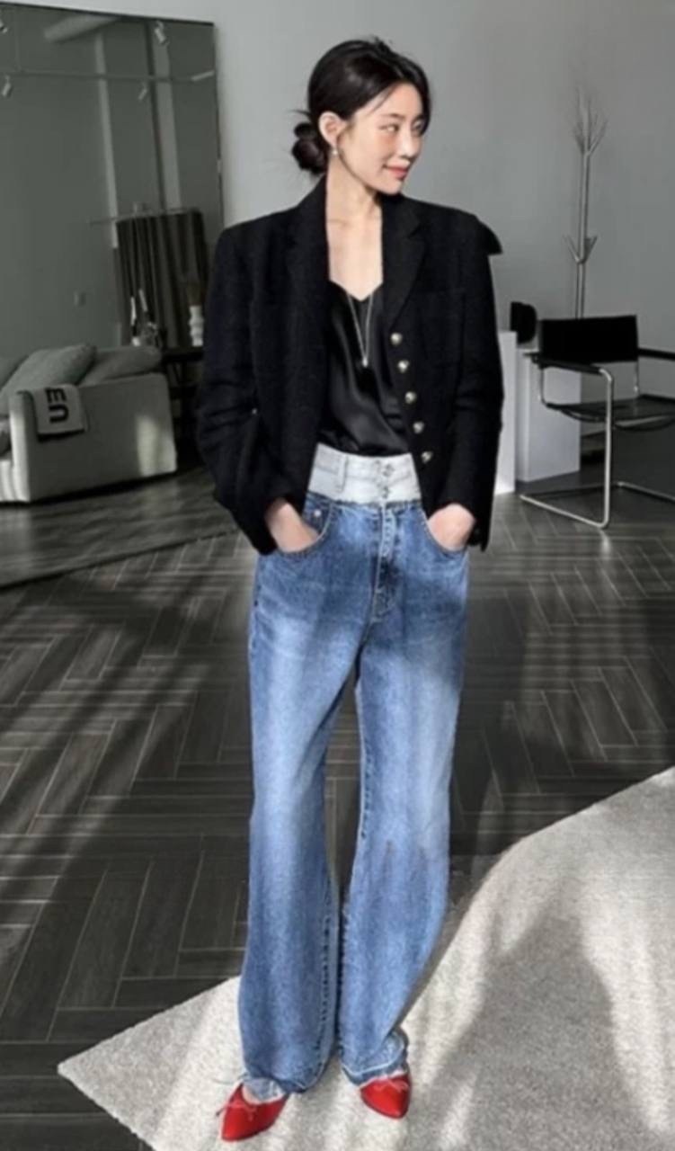 стиль корейский,корейская мода,джинсы женские,широкие джинсы,джинсы для женщин