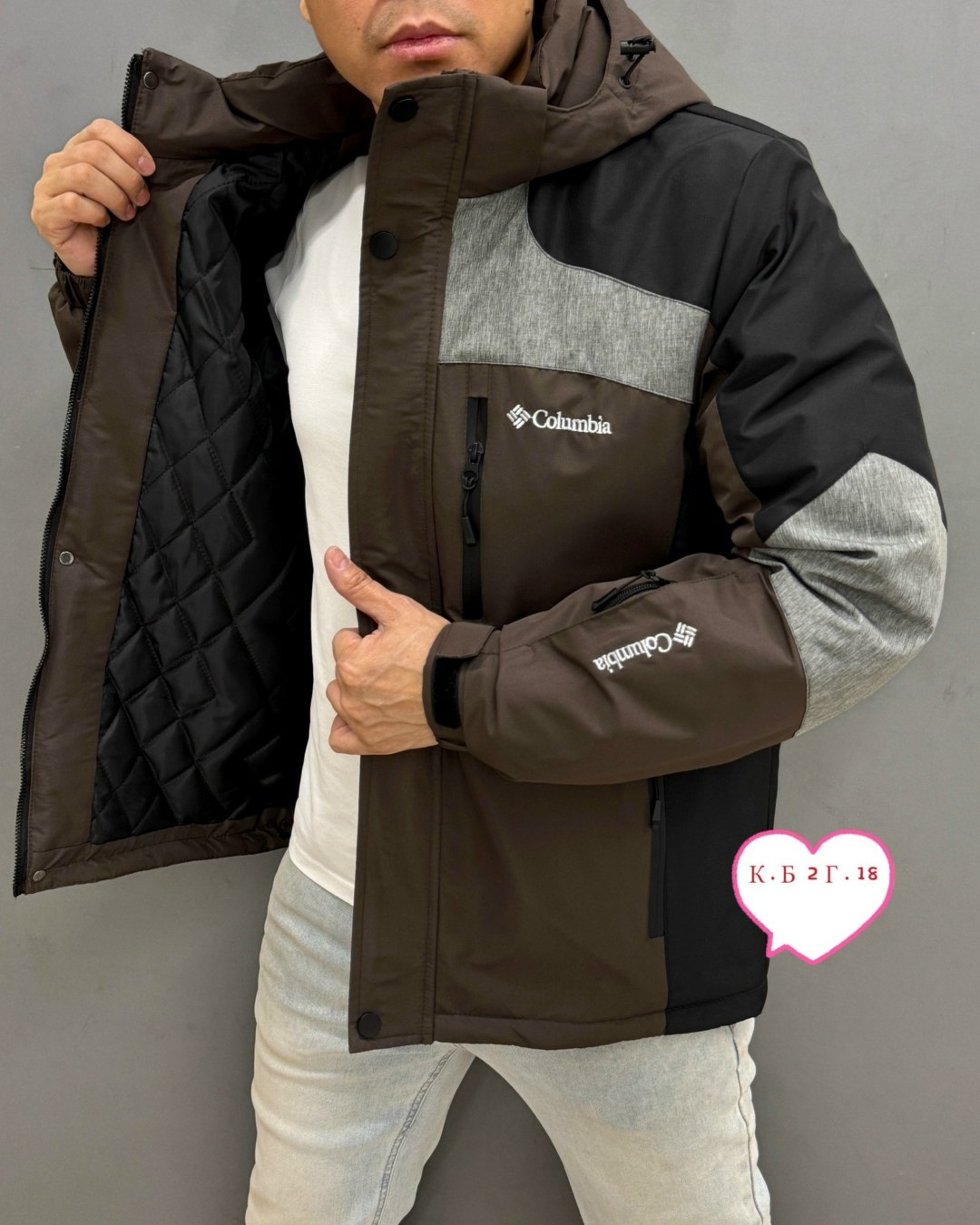 куртка зимняя мужская columbia,куртка columbia,куртка мужская columbia,мужская зимняя куртка со съёмным капюшоном от бренда k&t fashion,куртка columbia зимняя
