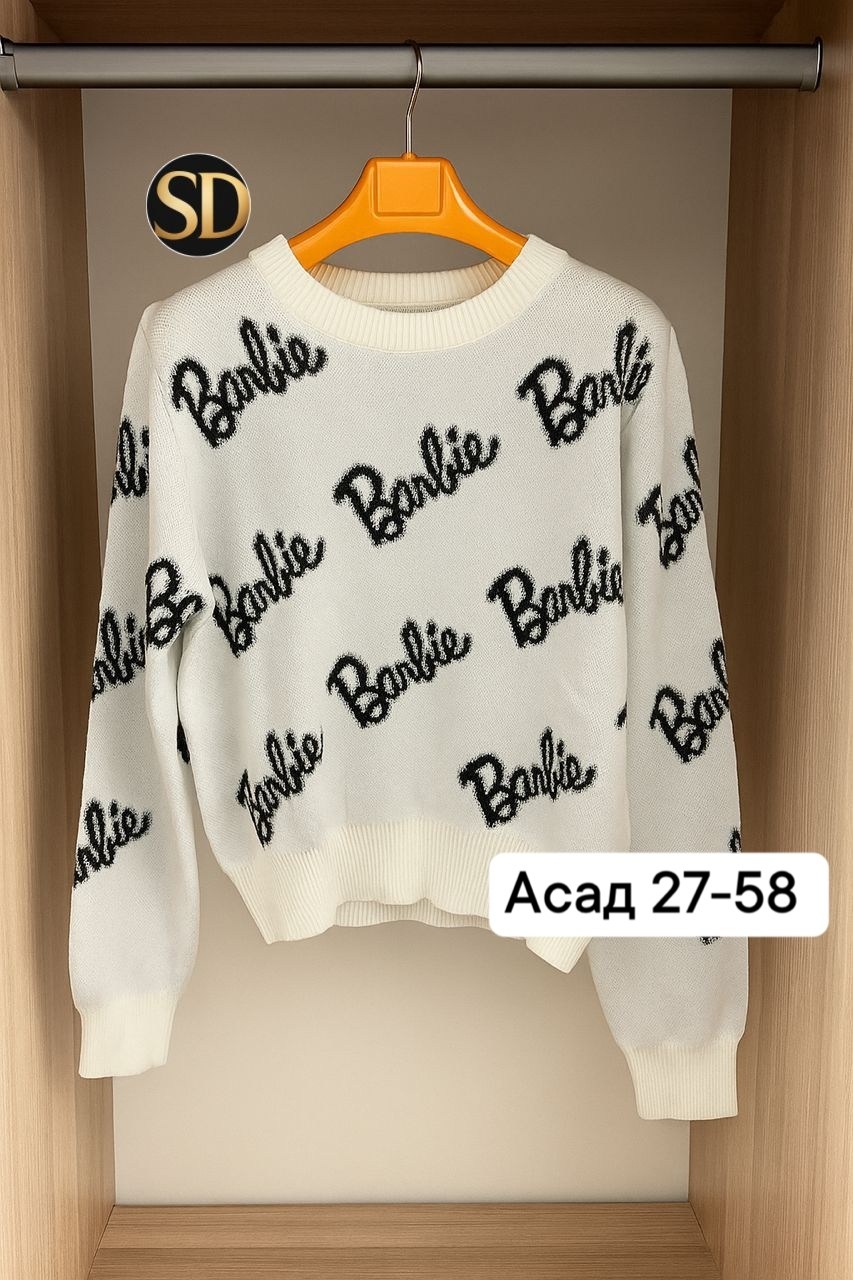 кофта женская,свитер женский,свитер,свитер оверсайз вязаный barbie,свитшот женский