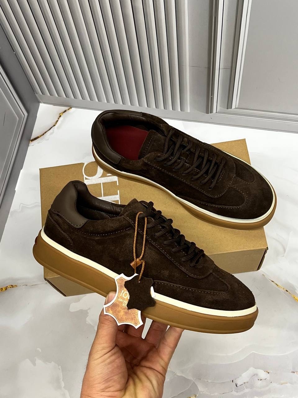 женские кроссовки из замши loro piana коричневые,кроссовки loro piana,,женские кроссовки из замши loro piana коричневые lm-21161,loro piana замшевые кроссовки