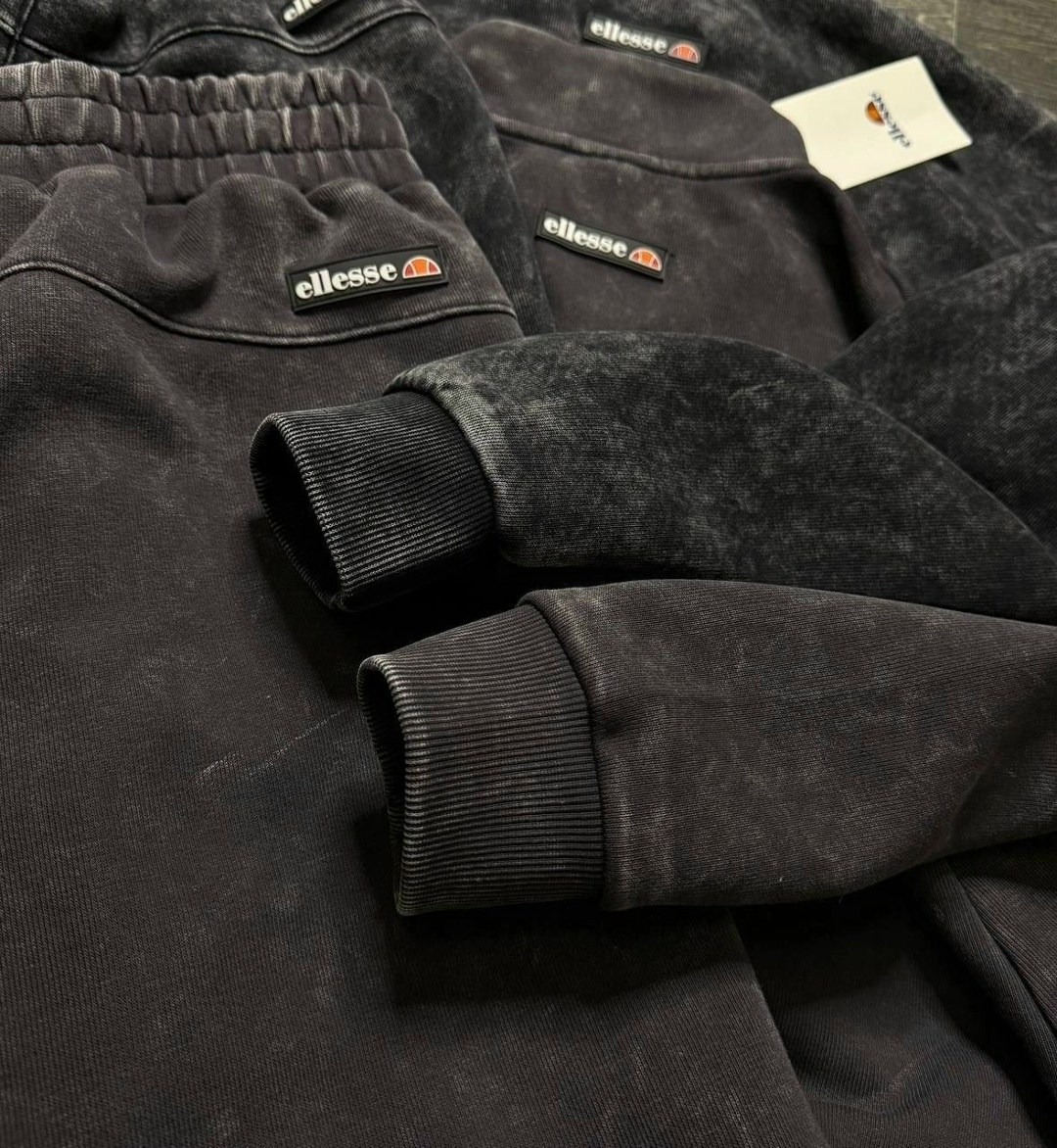 мужские спортивные костюмы,мужской спортивный костюм ellesse,костюм ellesse,мужской спортивный костюм ellesse флис,спортивный костюм полузамок ellesse black на флисе