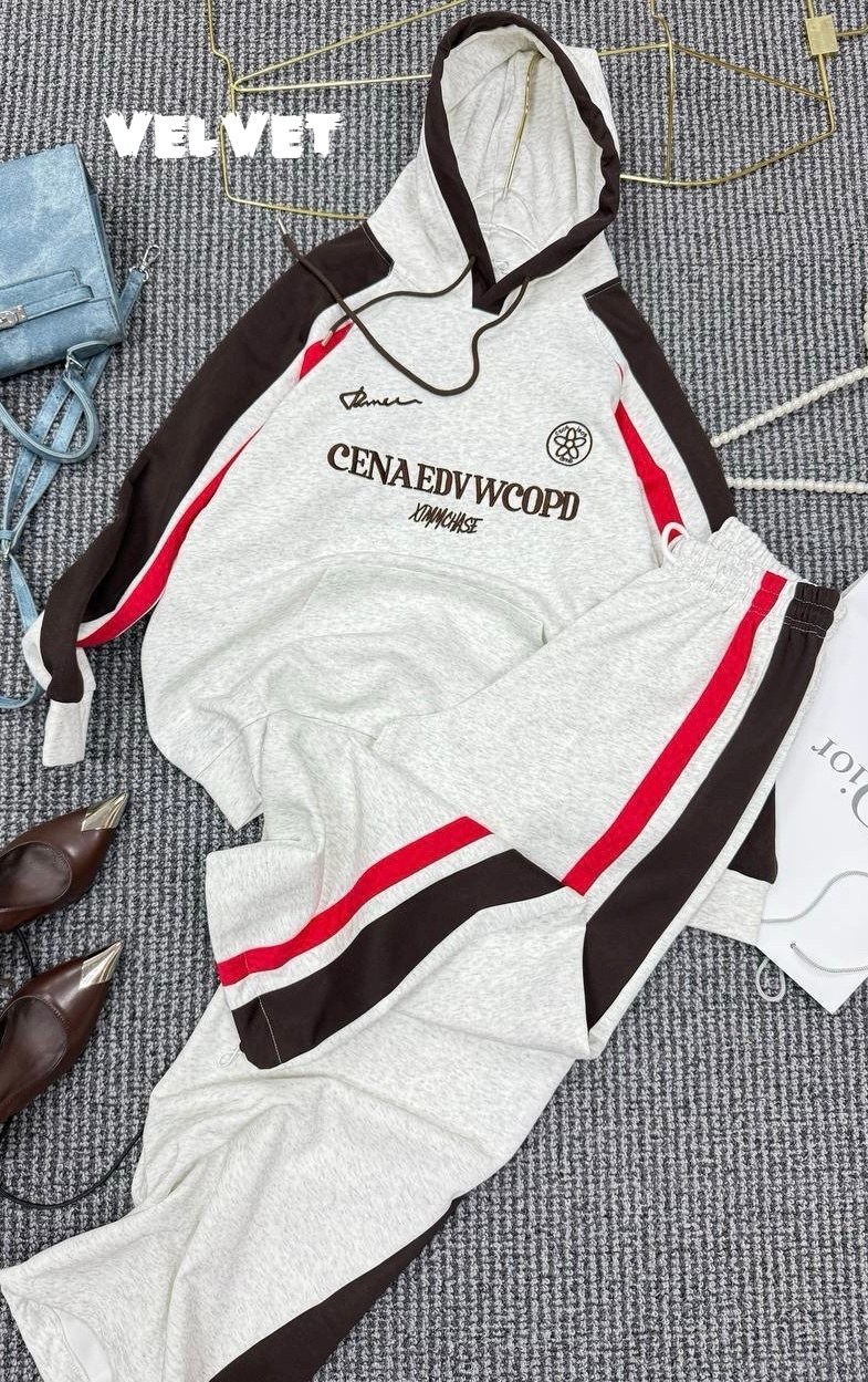 костюм спортивный,женский спортивный костюм из двух предметов,повседневный спортивный костюм,спортивный костюм женский,комплект одежды женский celine спортивный белый