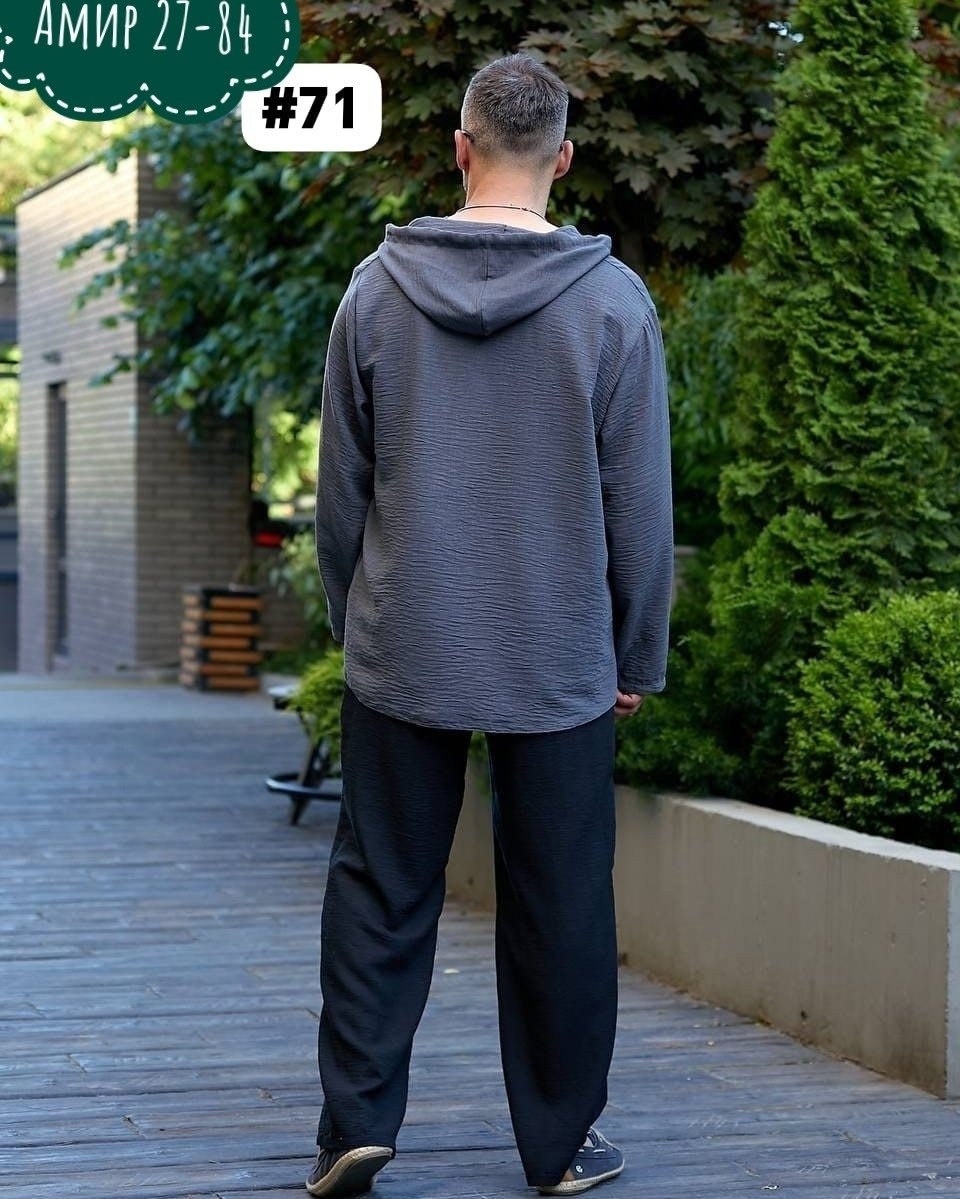 рубашка с капюшоном,рубашка мужская с капюшоном,мужская рубашка,мужская льняная рубашка,туника мужская