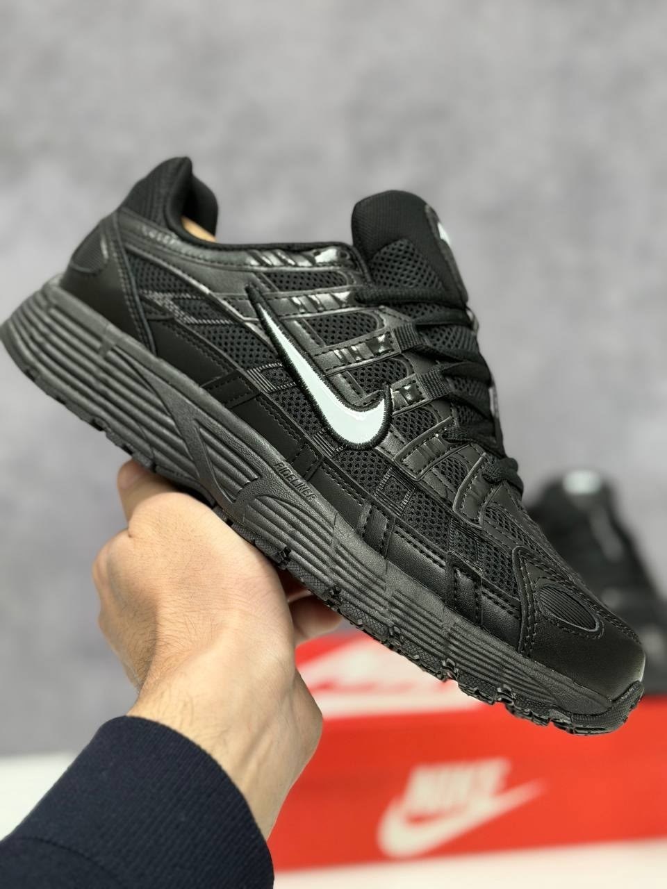 кроссовки p-6000 black white черный,кроссовки nike p-6000 premium triple black,демисезонные кроссовки найк p-6000 gore-tex,кроссовки nike p-6000,nike p6000 triple black