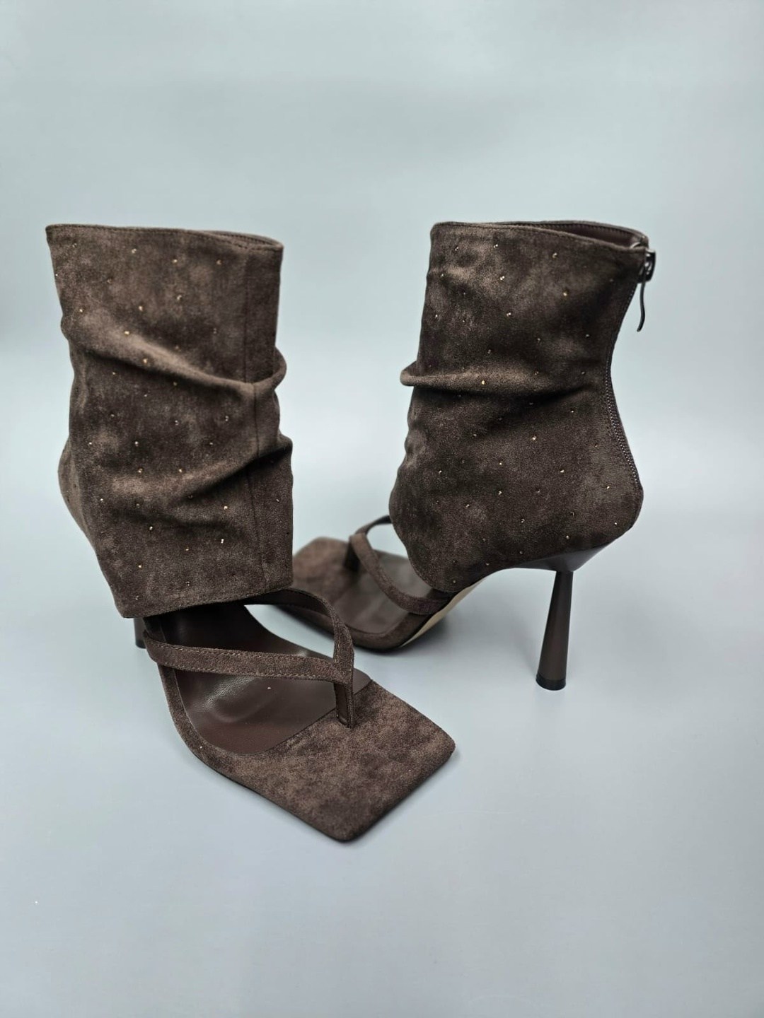 замшевые ботильоны,полусапожки замшевые женские зенден,ботильоны женские,замшевые сапоги,