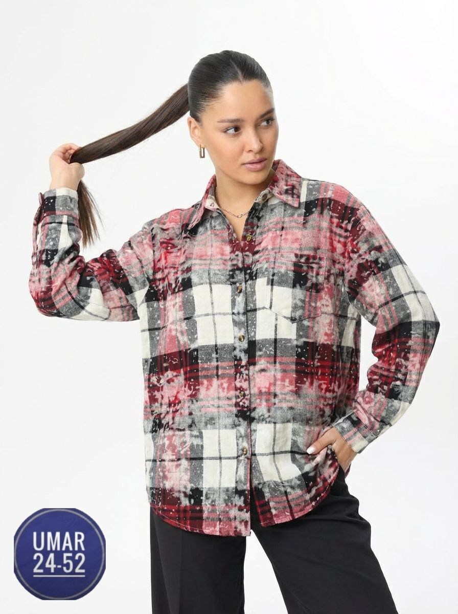 рубашка в клетку оверсайз варенка umalook,женская рубашка в клетку оверсайз,рубашка женская в клетку,рубашка женская,рубашка варенка в клетку оверсайз женская
