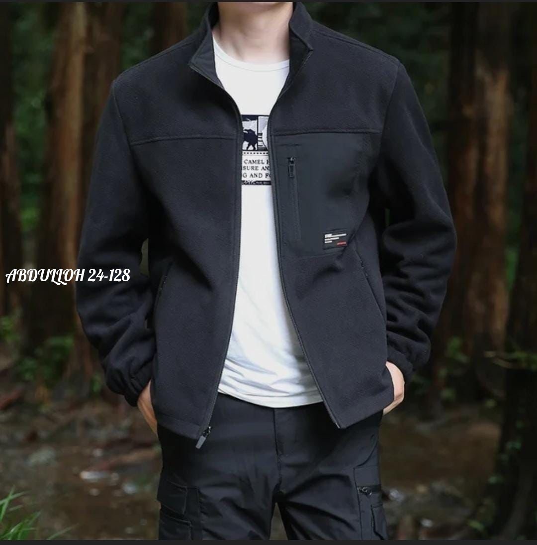 кофта мужская флисовая,куртка мужская модная,флисовая мужская куртка,мужская куртка с карманами на молнии,флисовая куртка