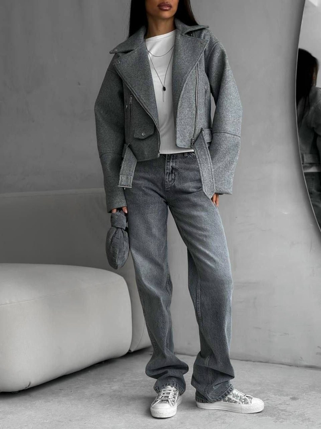 пальто кашемир,куртка женская серая,куртка женская,куртка косуха из пальтовой ткани женская,пальто косуха