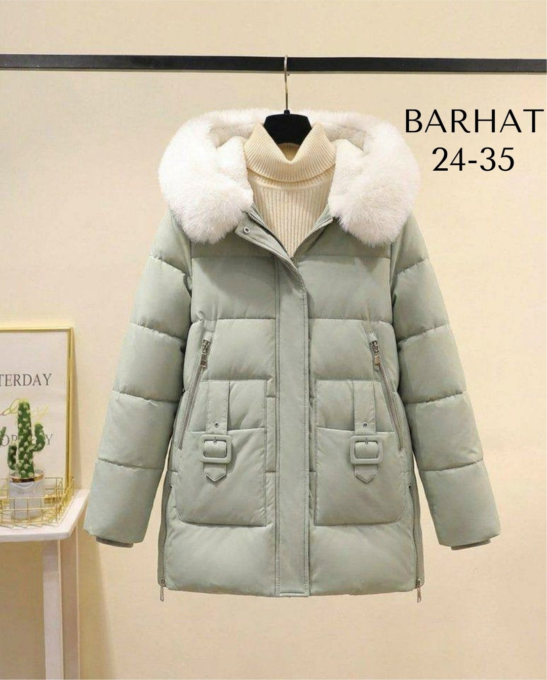 куртка зимняя женская,куртка женская зимняя с мехом енот премиум класса светло-зеленого цвета 3223zs,зимние куртки женские 2026,куртка зимняя,куртка женская пуховик