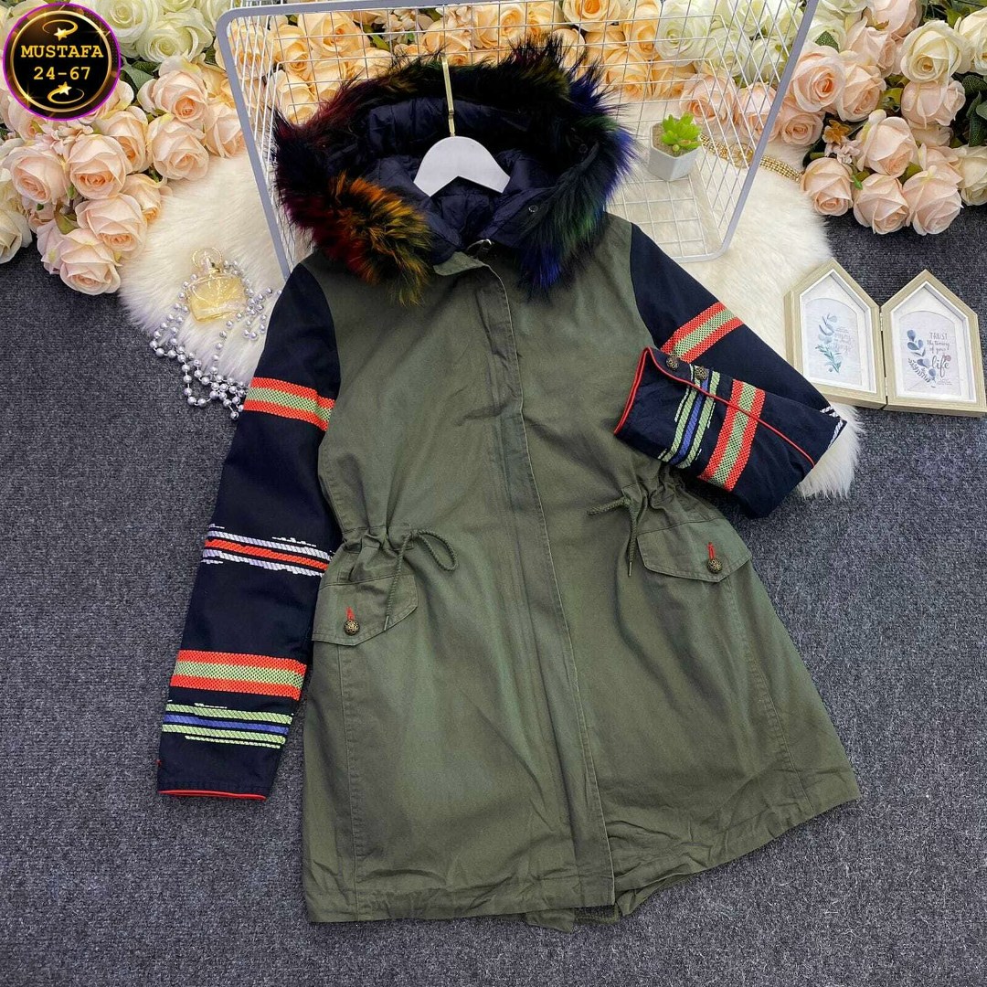 зимняя куртка женская,женские пуховики,женская парка,парка с меховым,модные зимние куртки