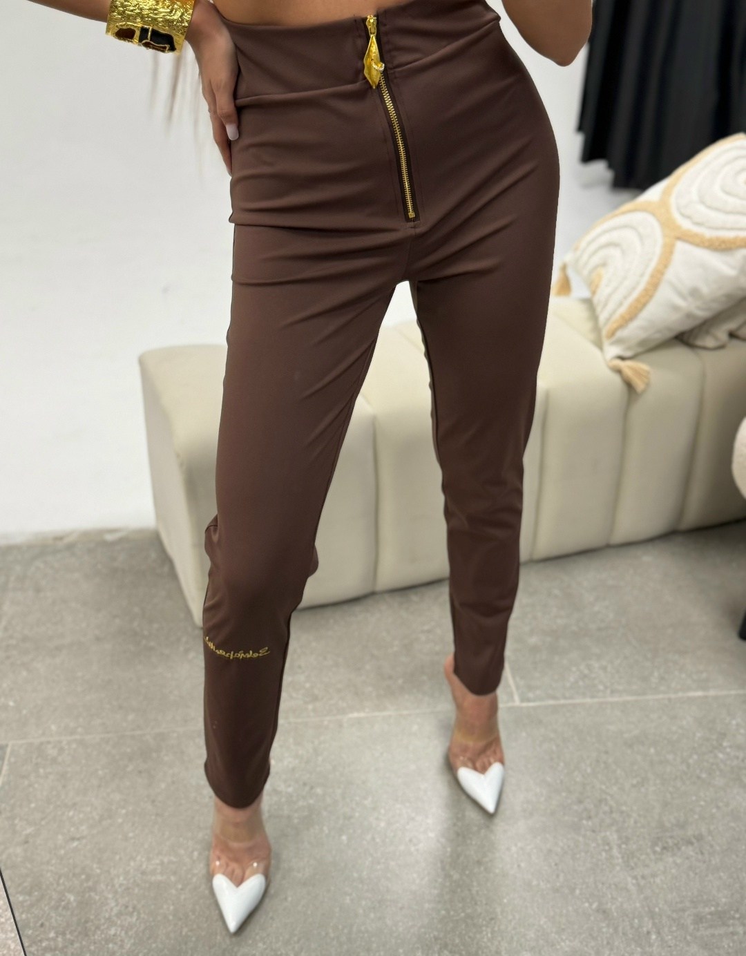 женские брюки,коричневые брюки,леггинсы брюки,кофейные брюки,брюки с молниями