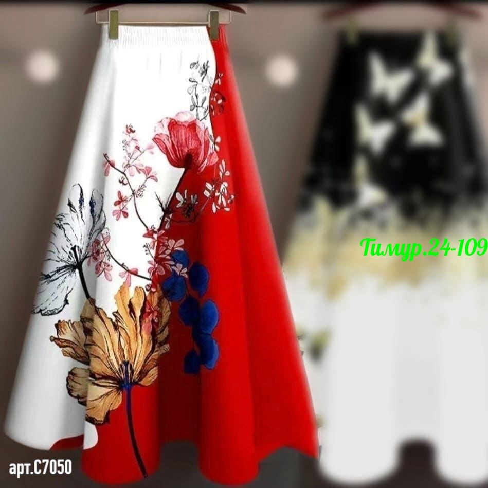 юбка большого размера женская,юбка с принтом,юбка мода,юбка с вышивкой,женская юбка