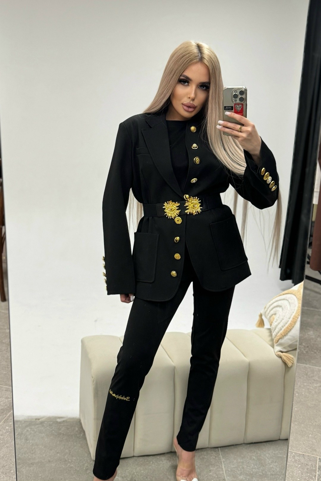 женский костюм pin блейзер,пиджак версаче,версаче пиджак женский,женский костюм,черный жакет женский versace