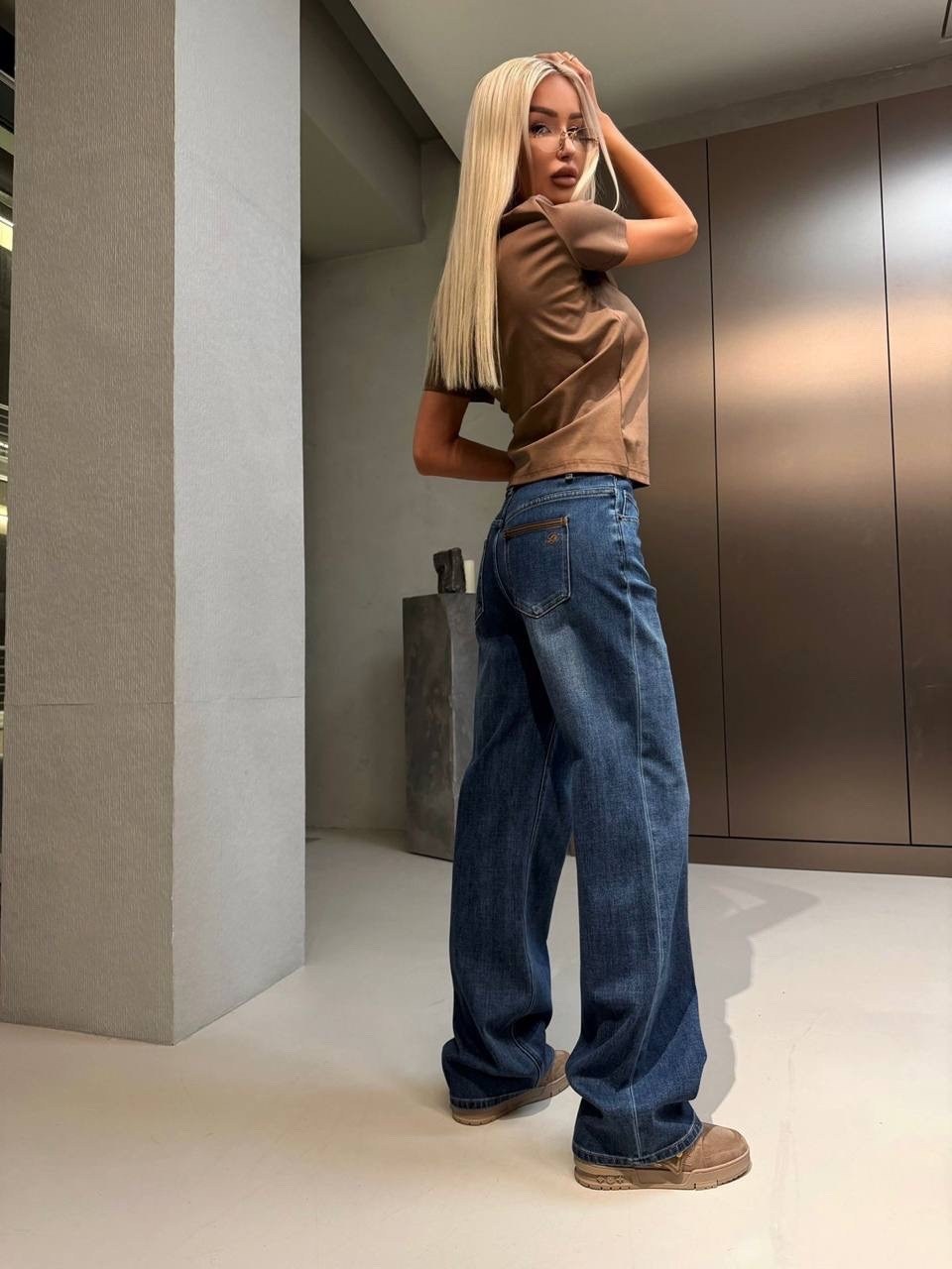 джинсы модные,джинсы широкие,джинсы женские широкие,джинсы повседневные,джинсы широкие багги