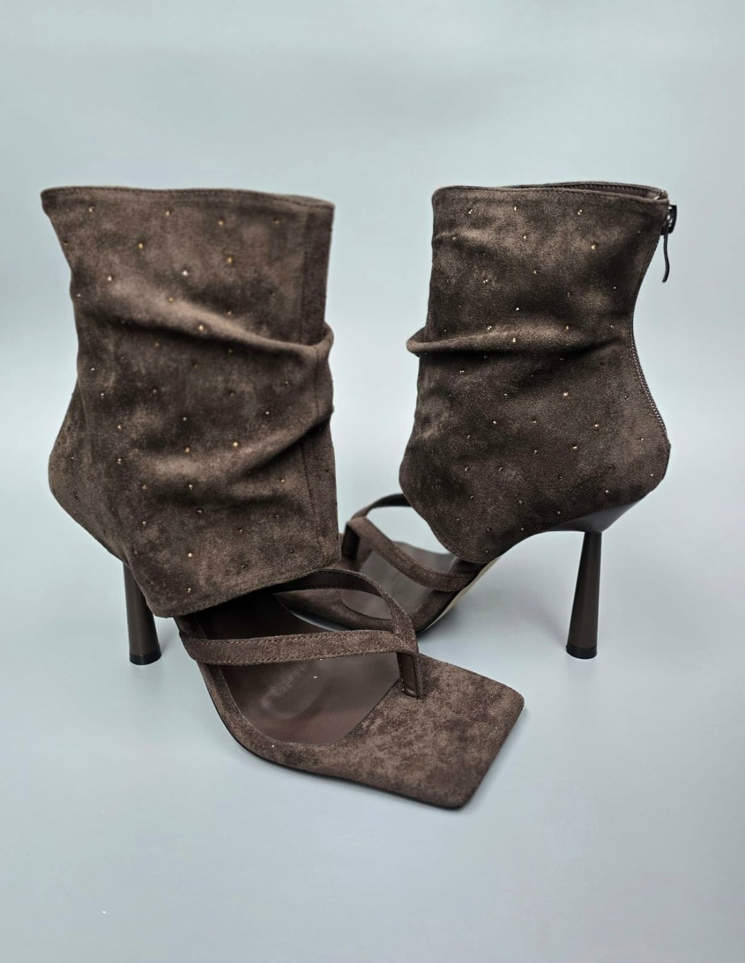 замшевые ботильоны,полусапожки замшевые женские зенден,ботильоны женские,замшевые сапоги,