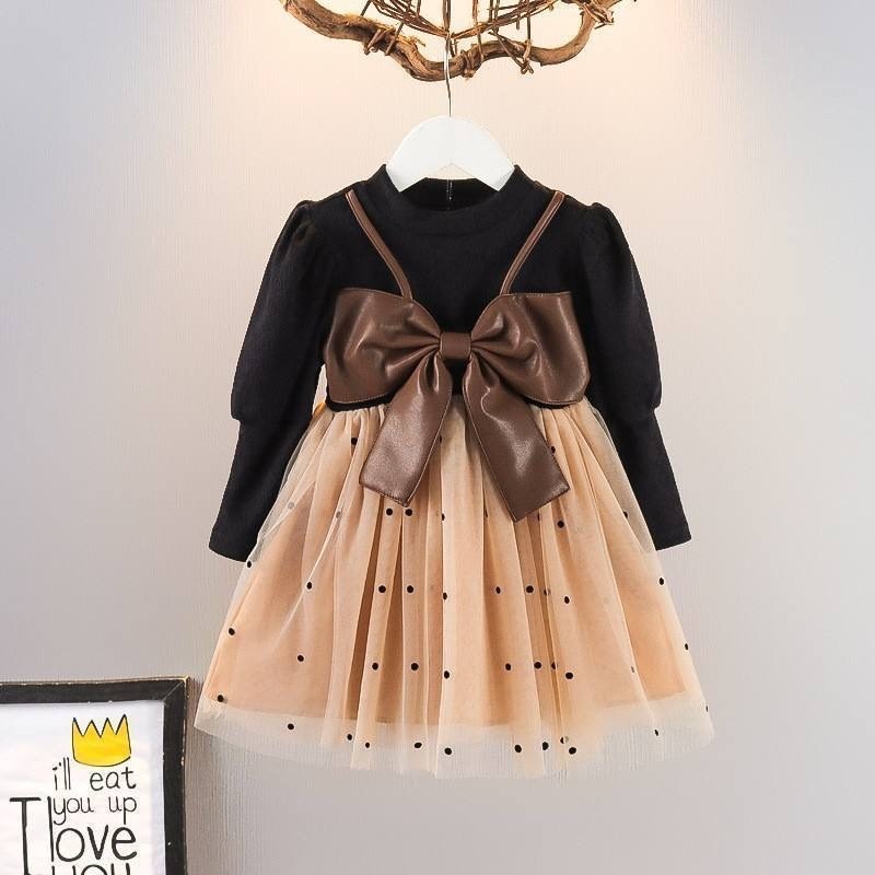 детское платье с бантом для маленьких девочек,платье для девочки нарядное праздничное,платье для девочек,платье осеннее,амелька карамелька