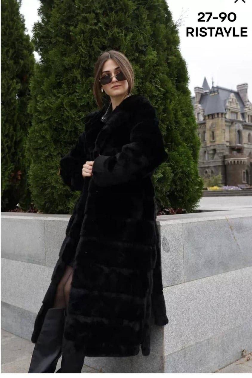 норковая шуба,шуба,норковая шуба с английским воротником,удлиненная шуба,шуба черная