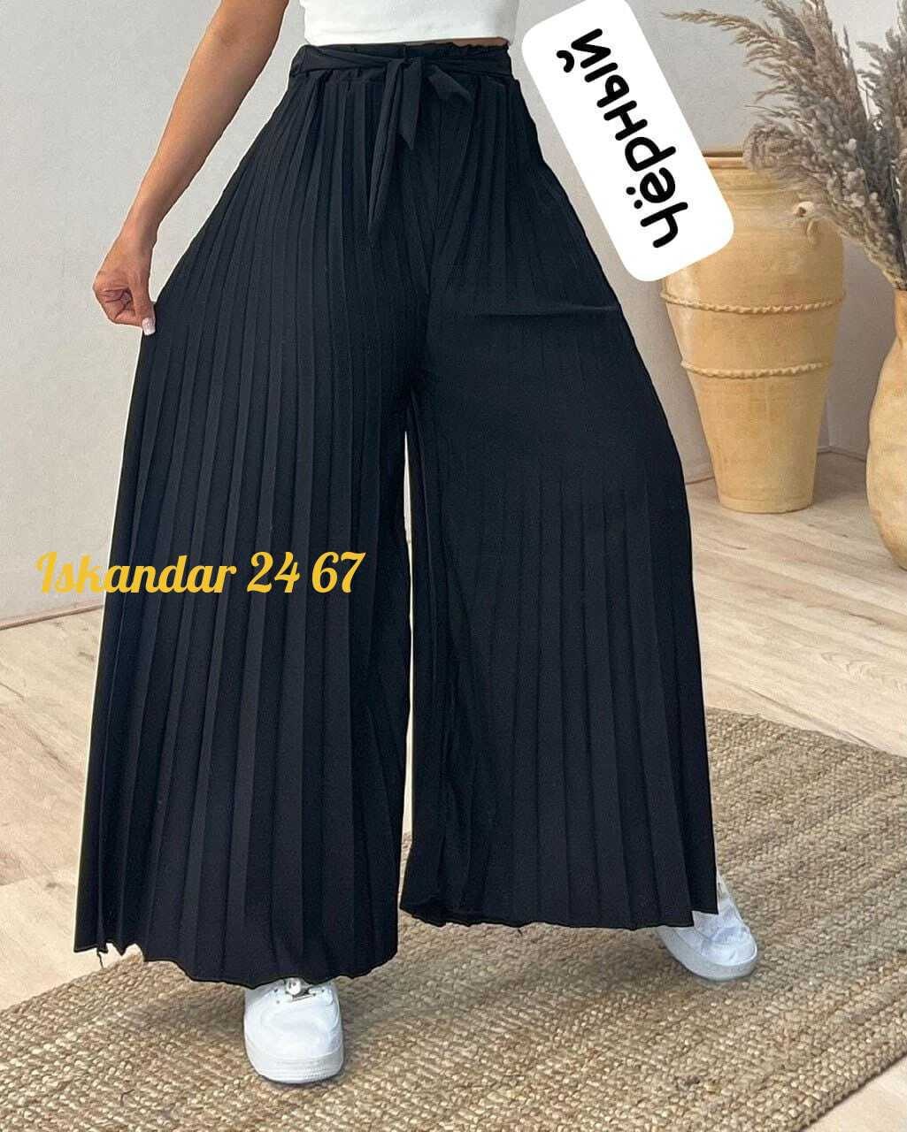 брюки широкие плиссированные арт. 11723276,широкие брюки плиссированные,брюки широкие плиссированные ткань лайт,штаны плиссе 50/52 и 54/56,брюки женские плиссе