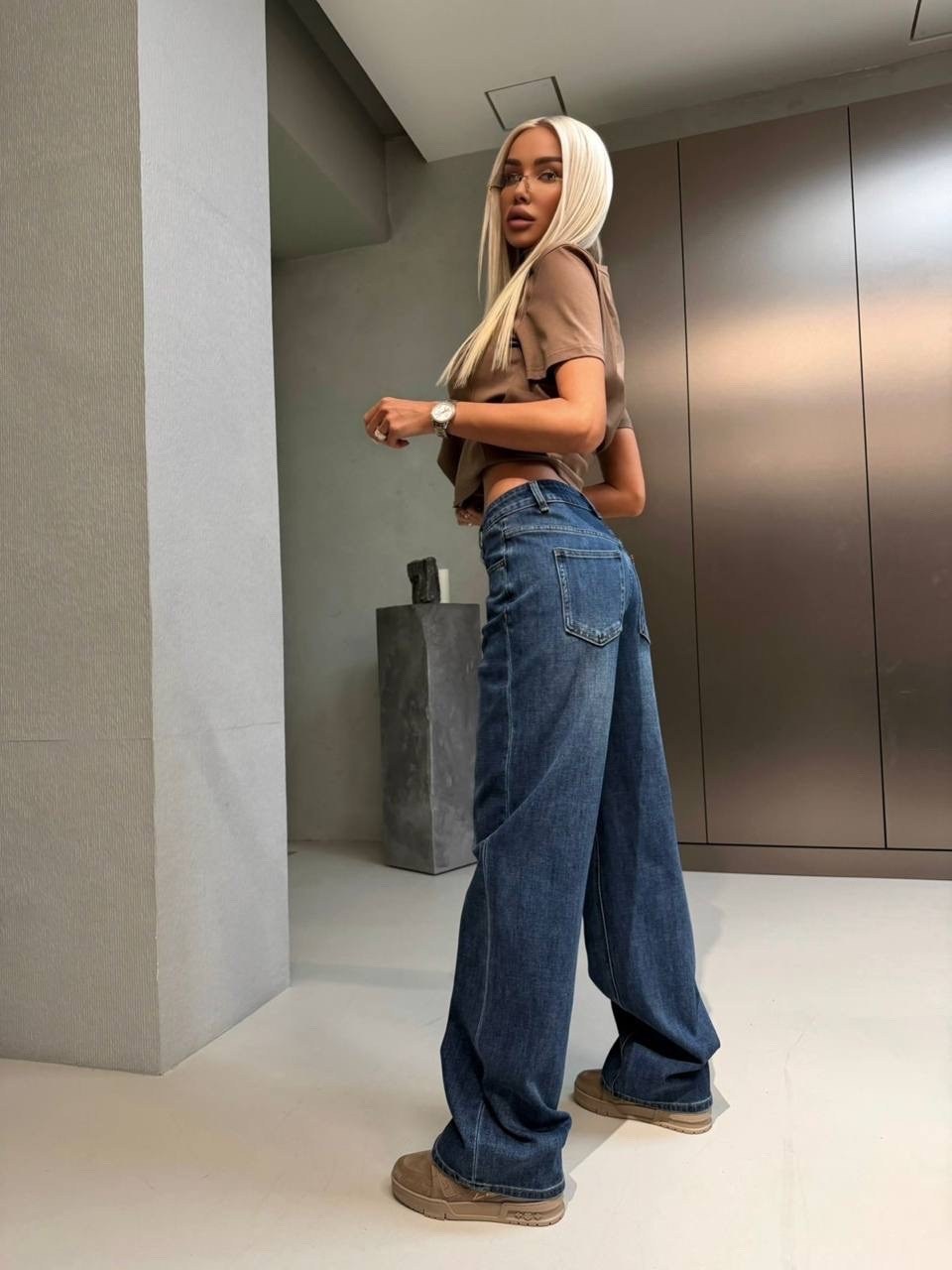 джинсы модные,джинсы широкие,джинсы женские широкие,джинсы повседневные,джинсы широкие багги