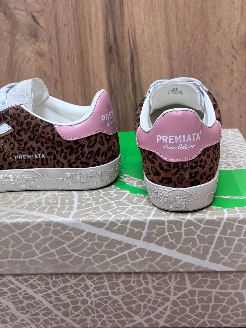 ,premiata кеды с леопардовым принтом,кроссовки premiata,кеды premiata,кроссовки женские premiata
