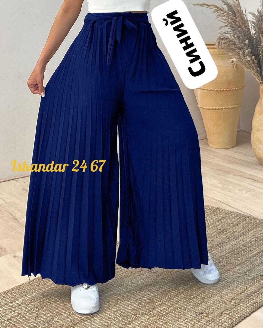 брюки широкие плиссированные арт. 11723276,широкие брюки плиссированные,брюки широкие плиссированные ткань лайт,штаны плиссе 50/52 и 54/56,брюки женские плиссе