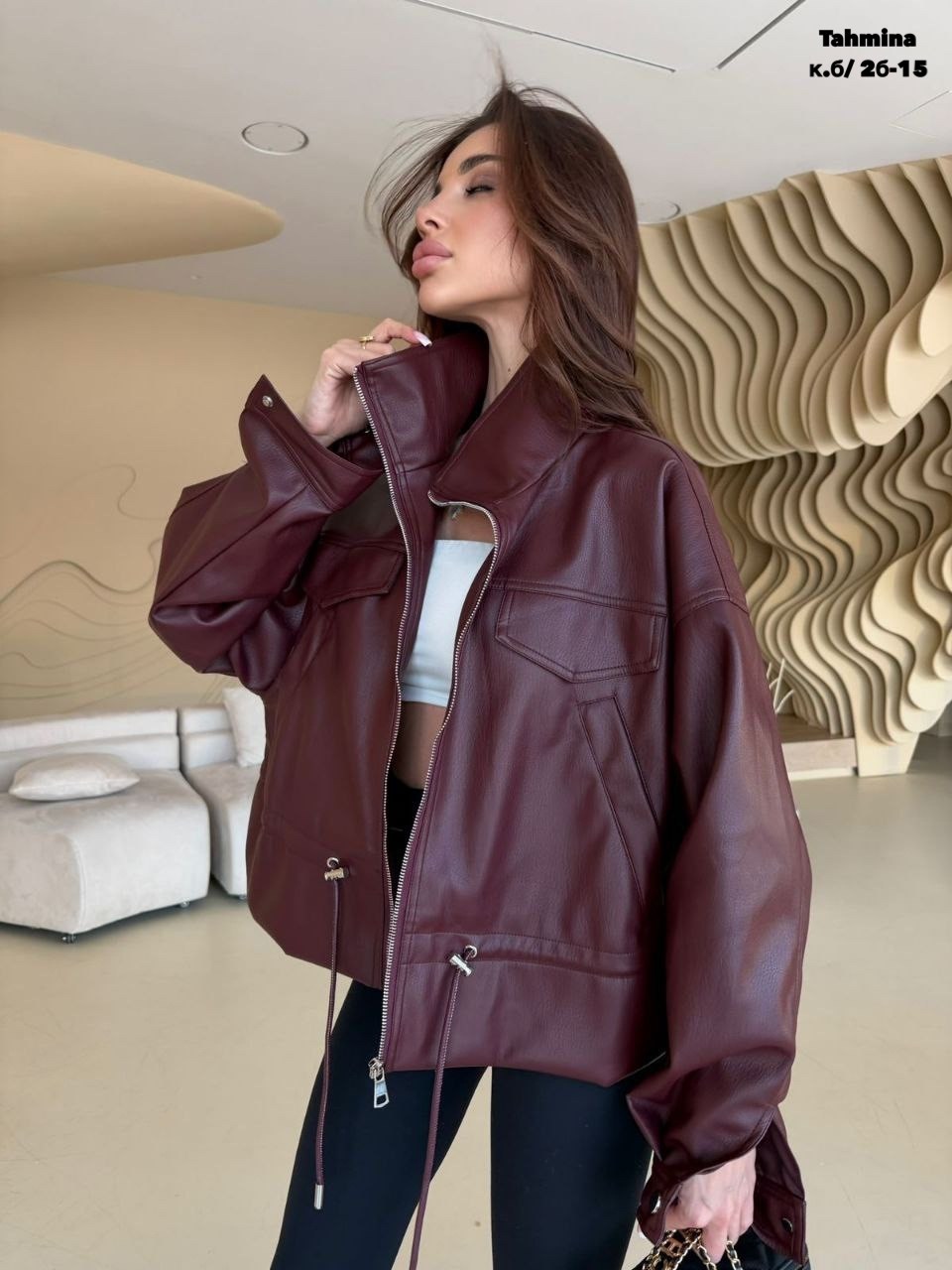 модная женская кожаная куртка из искусственной кожи,куртка кожаная,женская кожаная куртка,куртка из искусственной кожи женская,женская куртка из овечьей кожи бордовая
