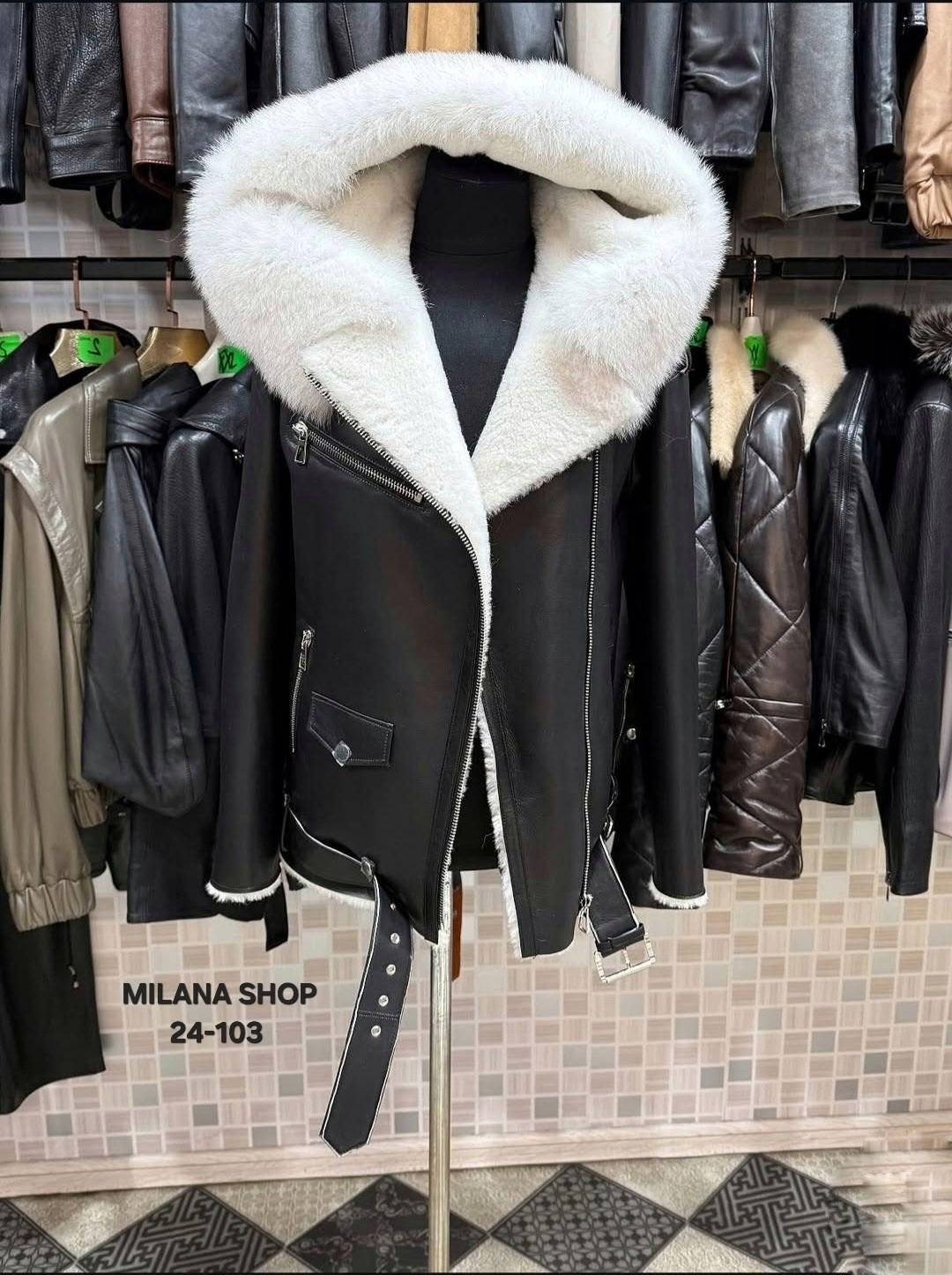 дубленка женская,куртка дубленка авиатор с меховым капюшоном,куртка кожаная с мехом,куртка с мехом,кожаная куртка с меховым капюшоном