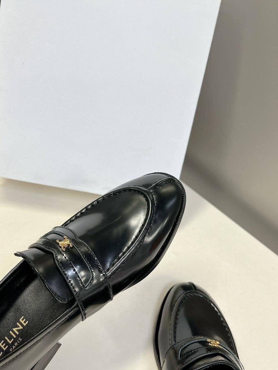 лоферы celine,туфли celine,кожаные лоферы,женские лоферы,