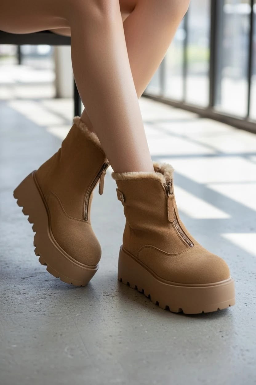 ,женские зимние ботинки на платформе 2026 года,зимняя ,женские зимние ботинки,женская зимняя