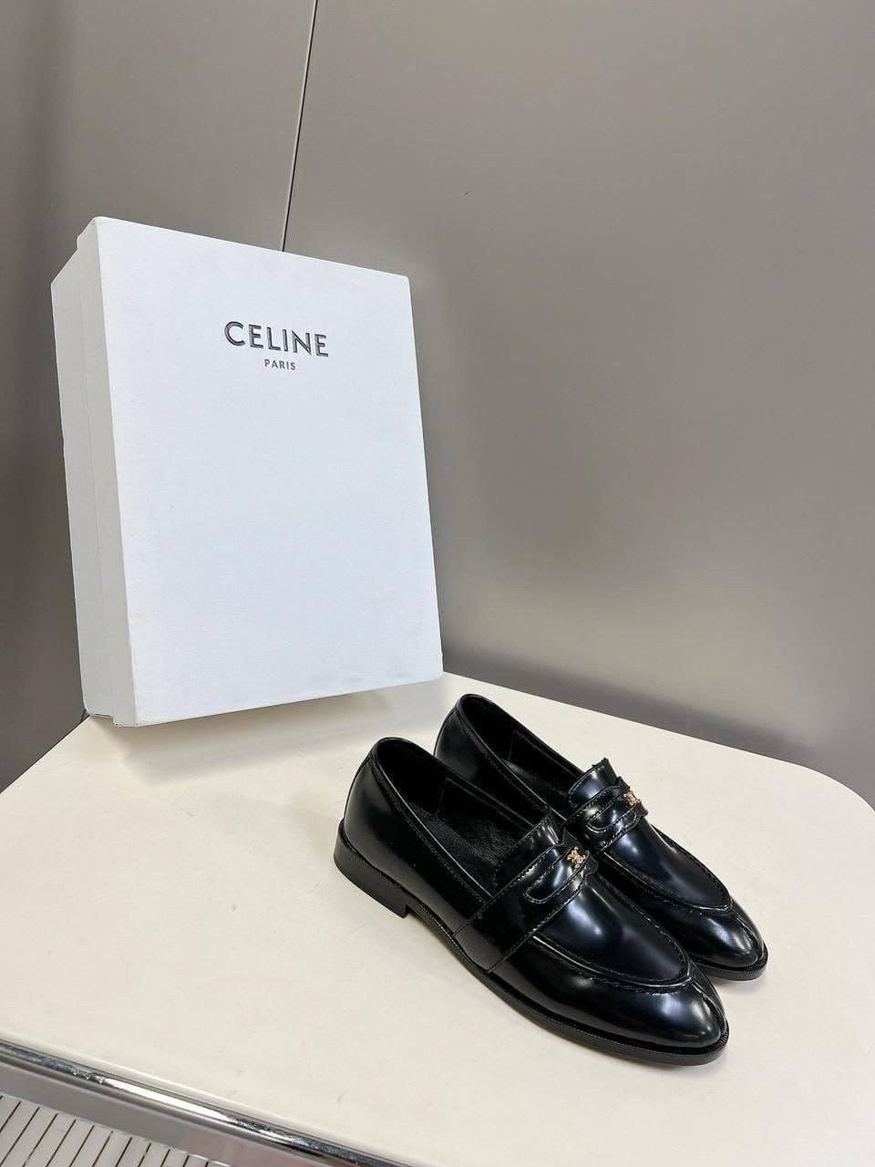 лоферы celine,туфли celine,кожаные лоферы,женские лоферы,