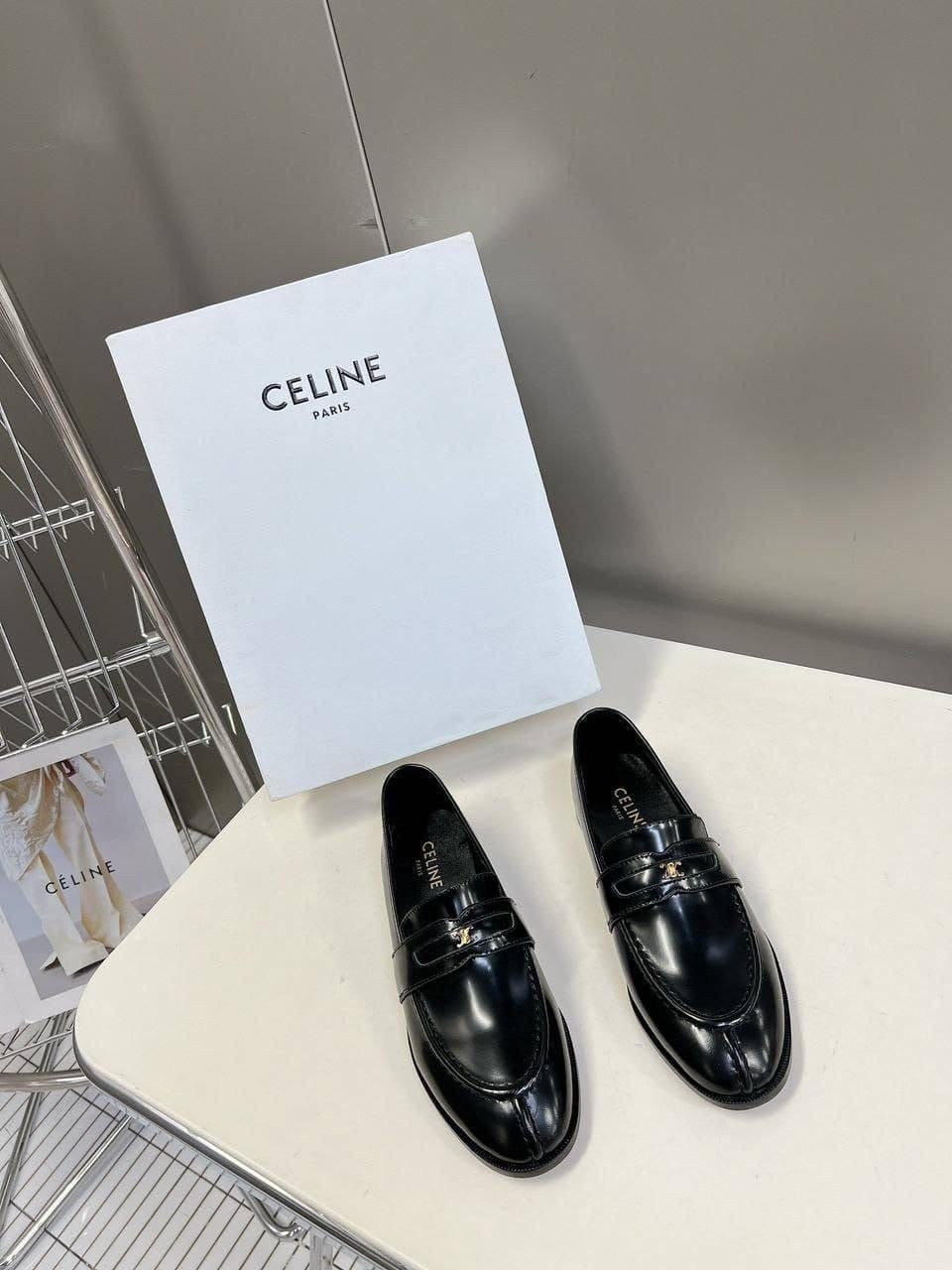 лоферы celine,туфли celine,кожаные лоферы,женские лоферы,