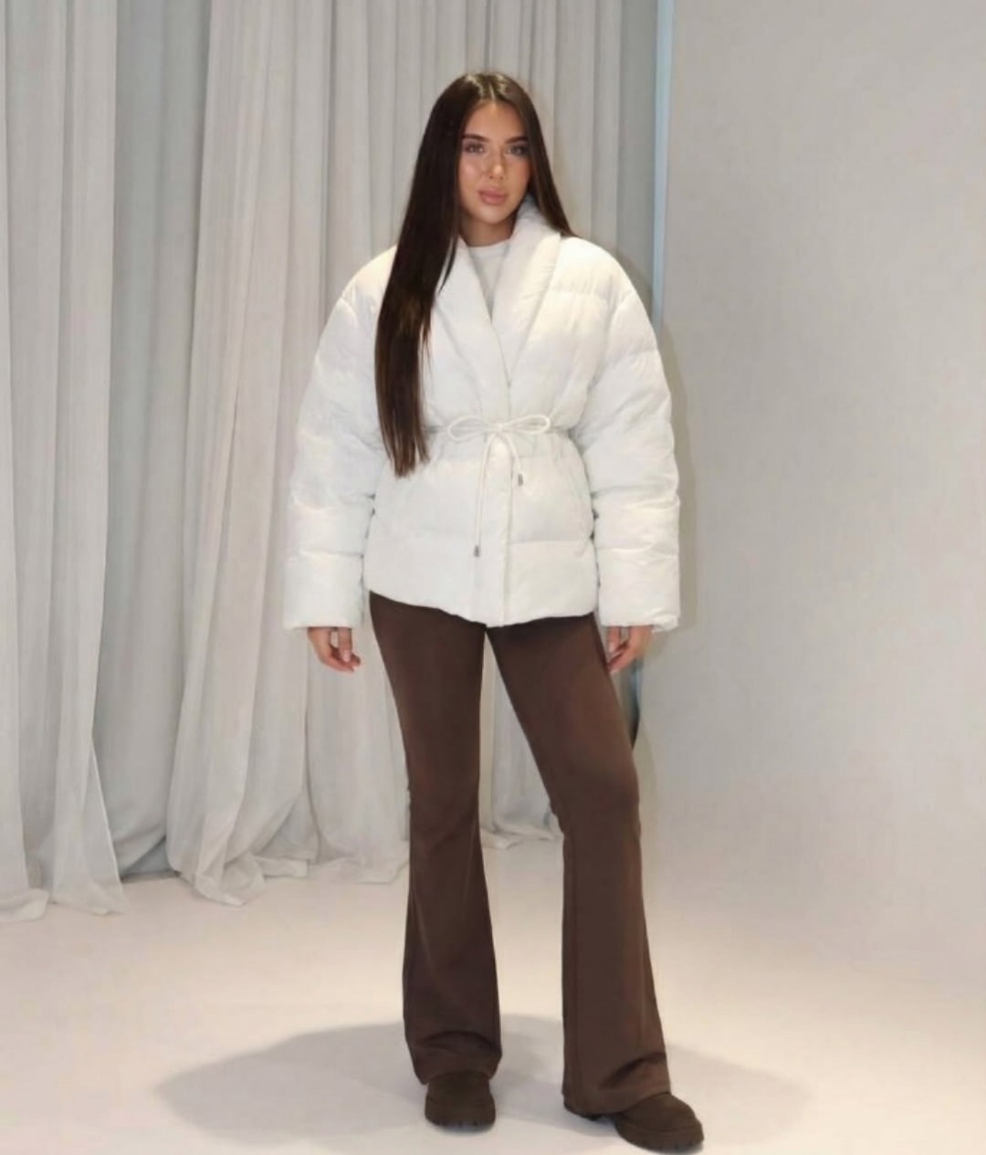 оверсайз куртка,стильная куртка,куртка с поясом,женская куртка,белая куртка