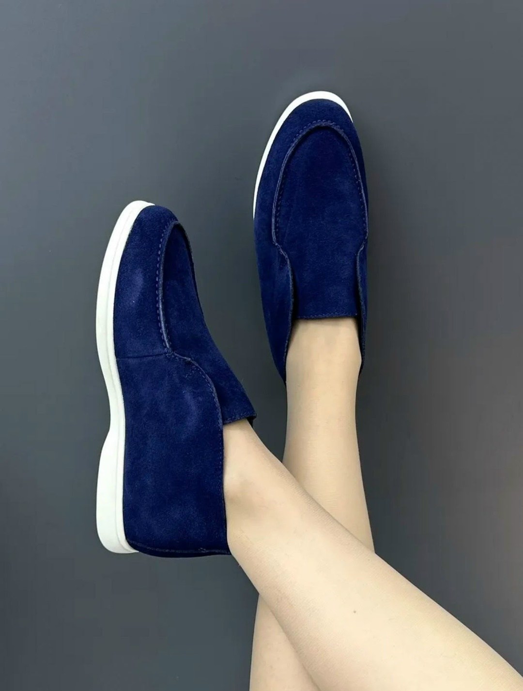 ,лоро пиана синие лоферы,пенни лоферы замшевые,лоферы из натуральной замши,лоферы мужские loro piana