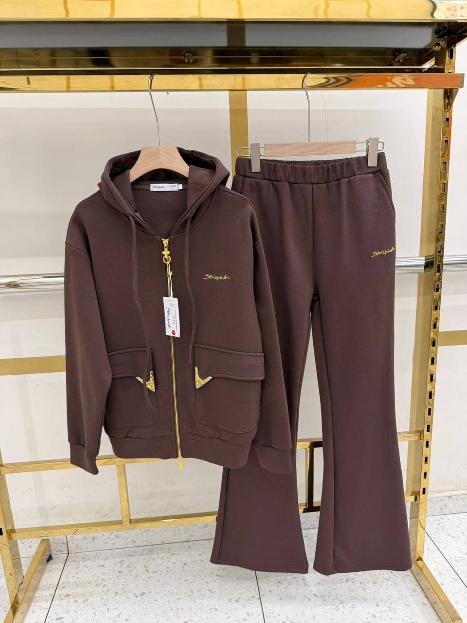 женский бежевый костюм loro piana premium,стильные костюмы,костюм на флисе,спортивный костюм,женский костюм