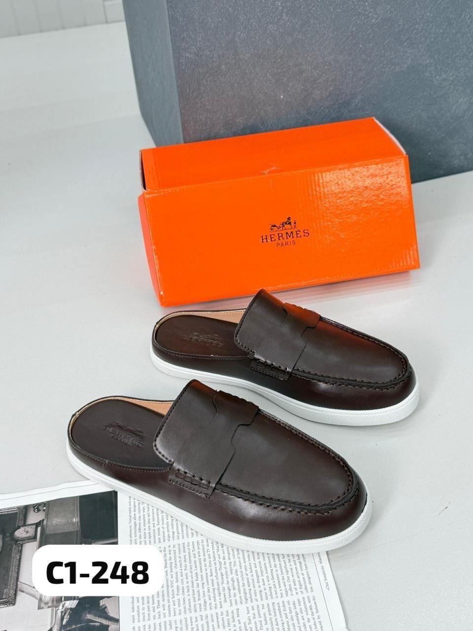 ,тапки гермес мужские,тапочки хермес мужские,лоферы hermes,шлёпки гермес мужские