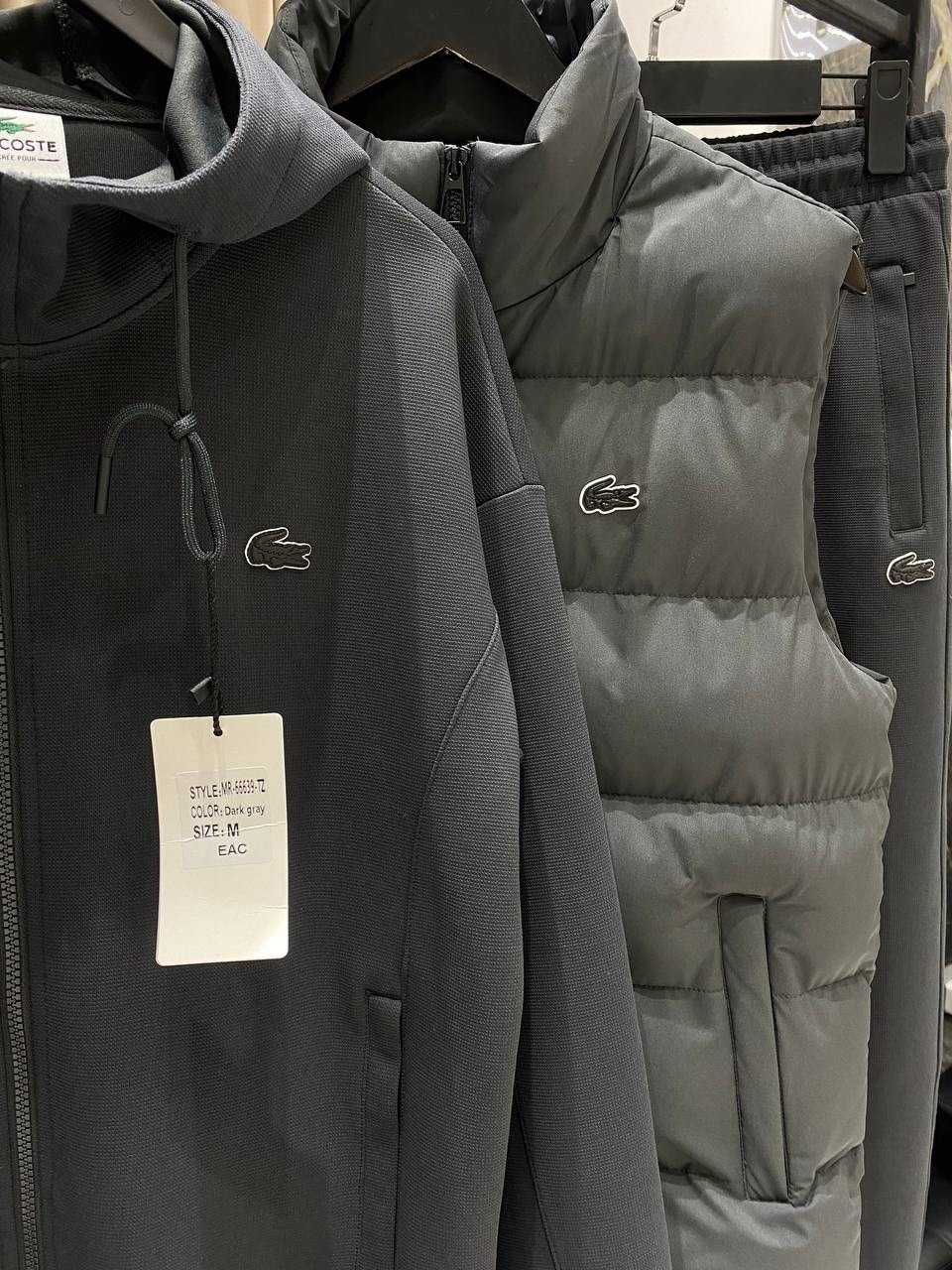 костюм-тройка мужской: жилет, толстовка и штаны арт. 1331595,костюм тройка мужской,мужской спортивный костюм,костюмы мужские,спортивные костюм