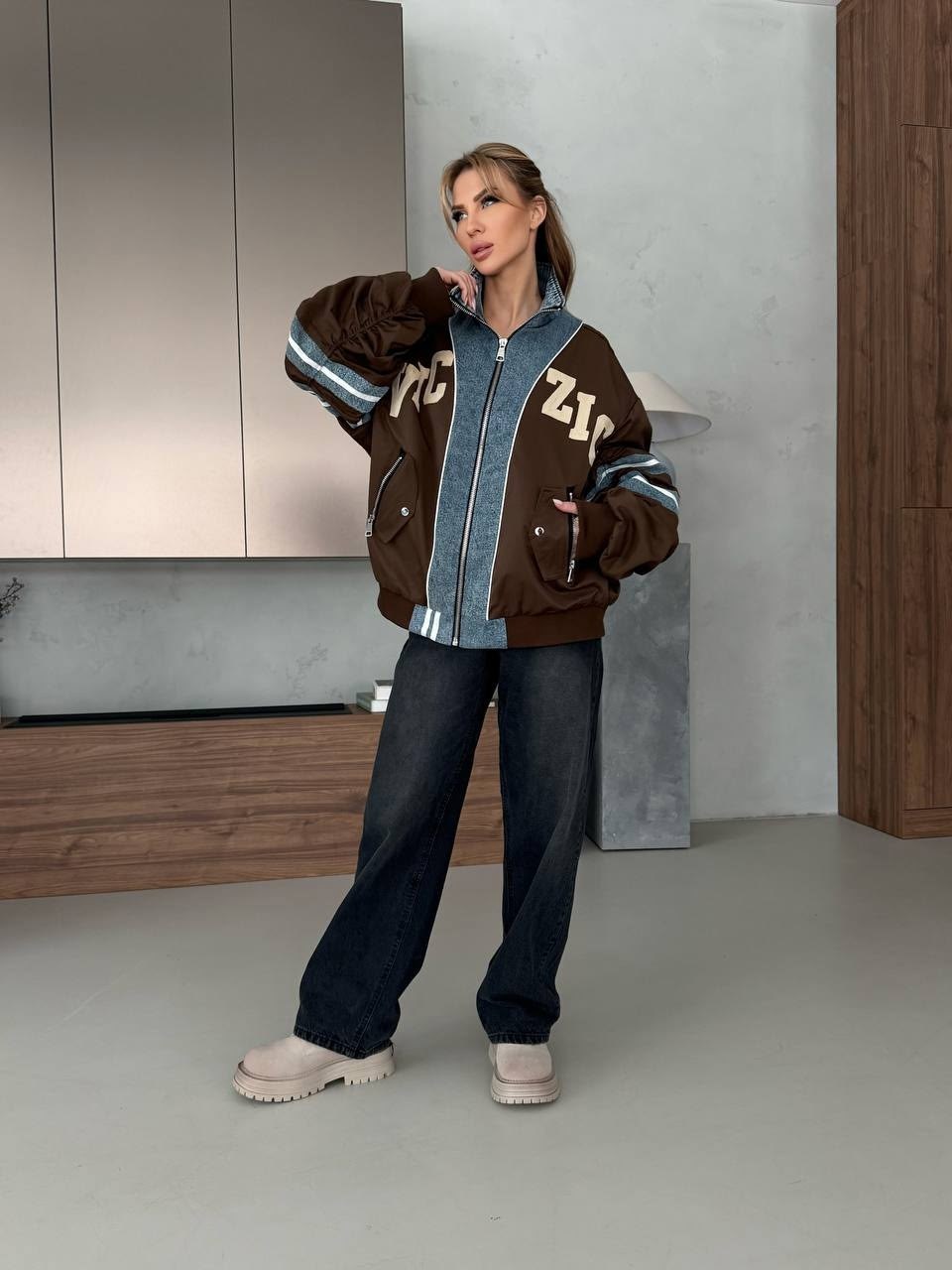 куртка бомбер,бомбер коричневый женский,кожаный бомбер женский цвета хаки,mtforce кожаный бомбер женский цвета хаки,женская куртка бомбер