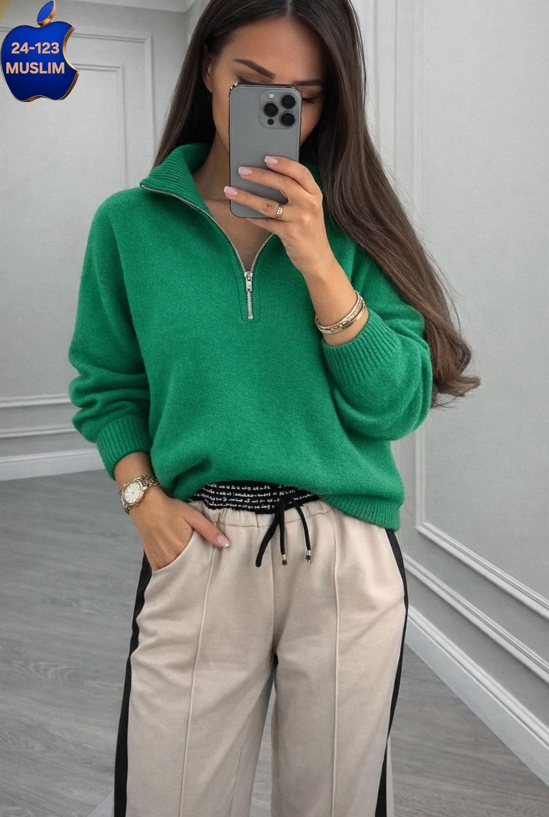 женский зеленый свитер на молнии,женская кофта,свитер кофта,женские свитера,свитер