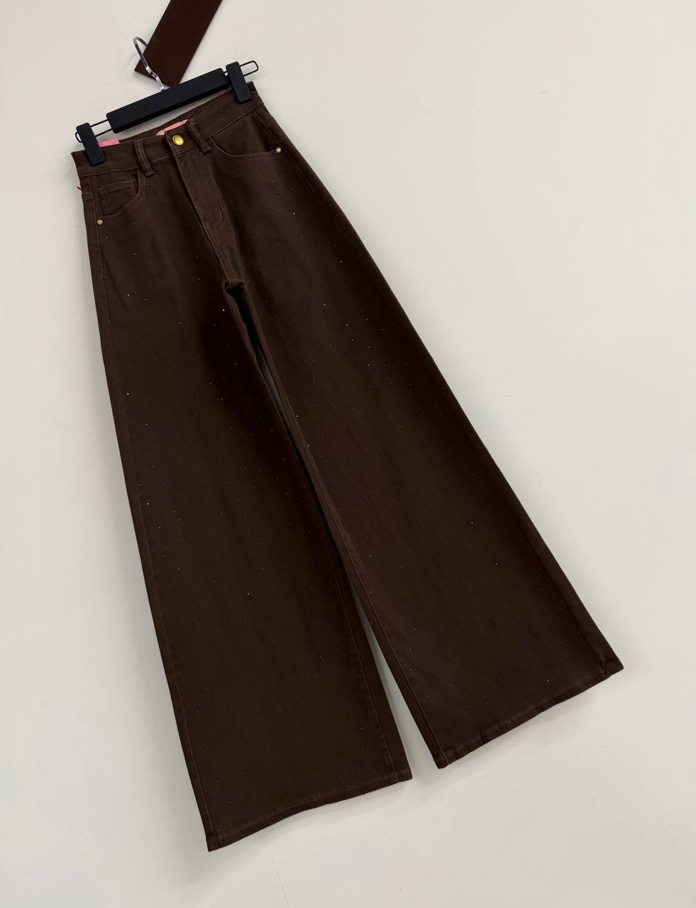 коричневые джинсы женские,джинсы женские с завышенной талией,широкие джинсы,джинсы брюки,коричневые джинсы