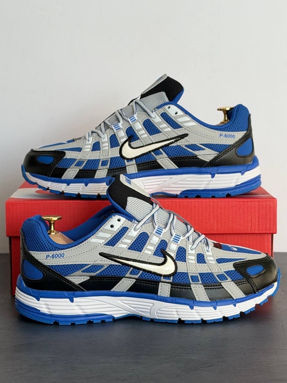 кроссовки nike p-6000 синий,nike p 6000,кроссовки nike,кроссовки р 6000 nike синий,кроссовки для бега p-6000 с низким верхом, серебристо синие nike