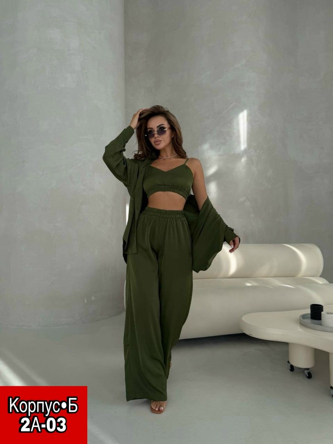 костюм тройка шелк,женские костюмы,костюм (рубашка, топ и штаны),костюм-тройка из лёгкого шёлка,шелковый костюм