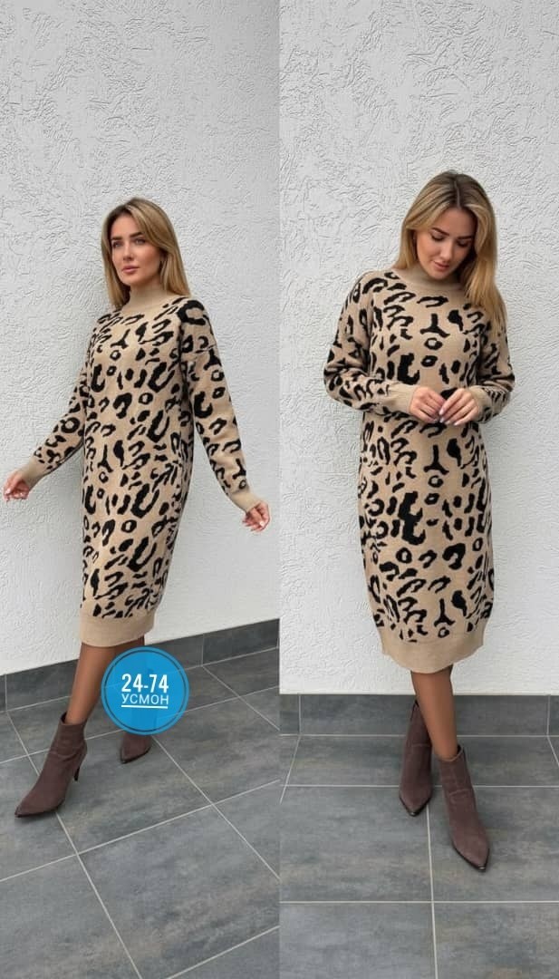 туника-платье,туника женская,платье женское вязаное,платье кокон,вязаное платье теплое