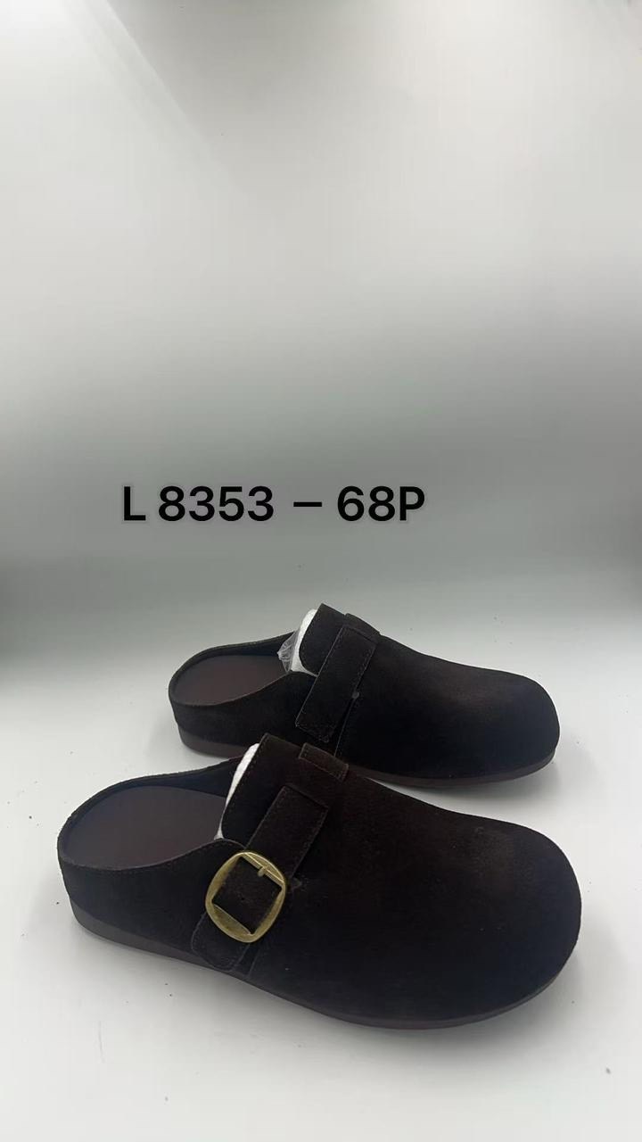 ,кожаные тапочки boken,ортопедическая ,женская ,сабо