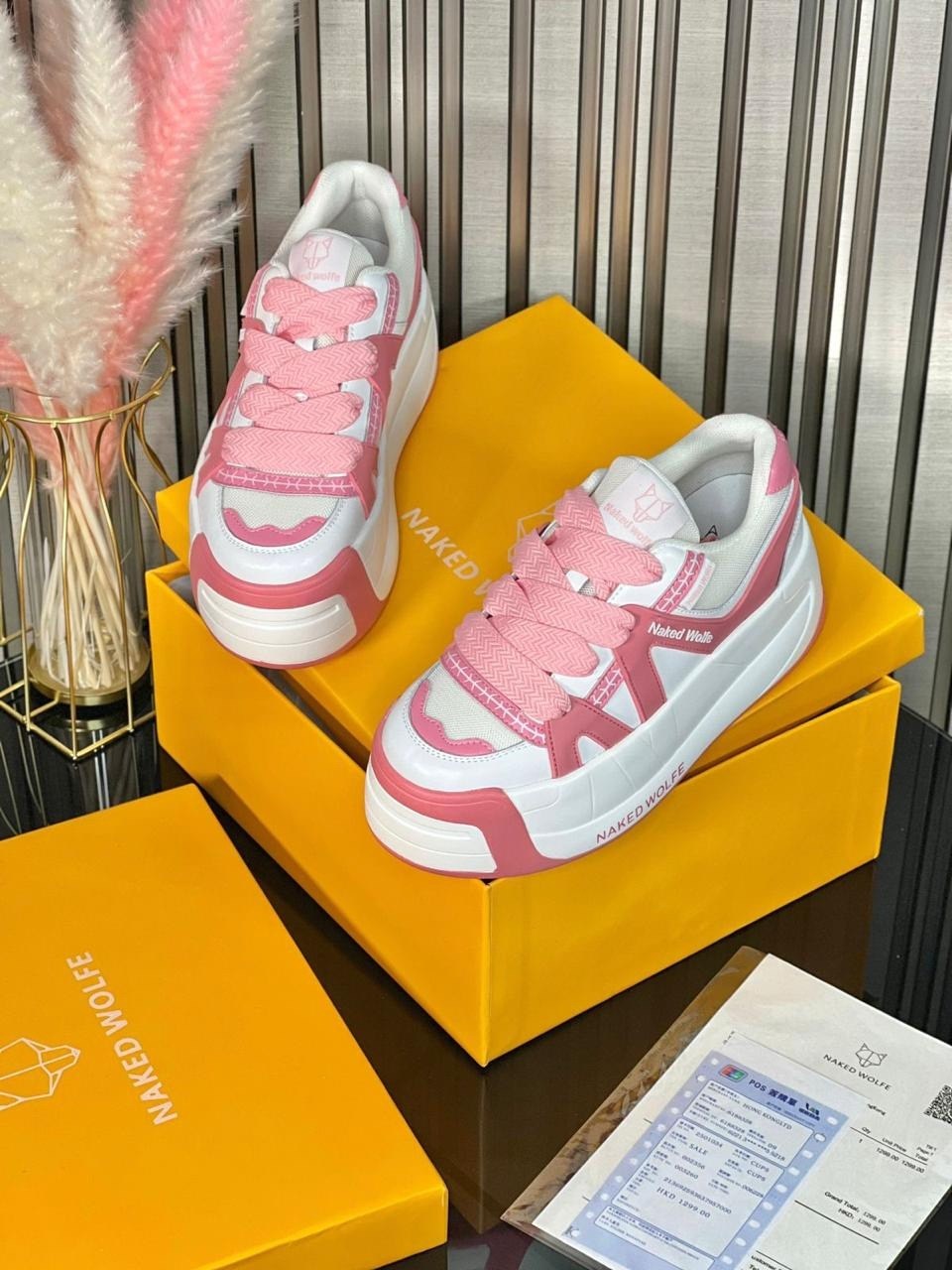 ,кроссовки женские naked wolfe,кроссовки женскиe,оранжевые кеды, женская