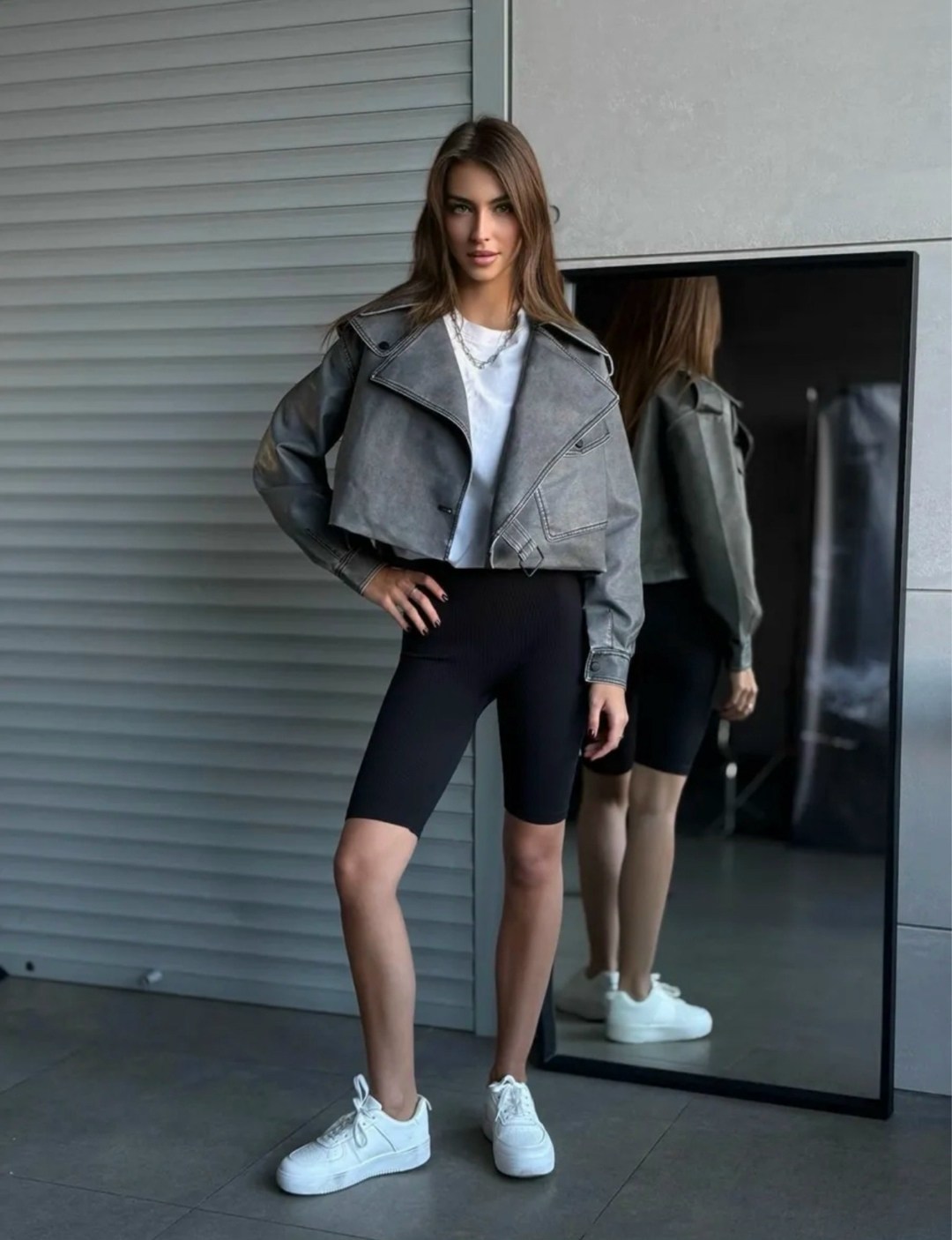 косуха женская куртка кожаная oversize,косуха кожаная,кожаная куртка косуха janna banana цвет серый,куртка косуха женская из экокожи,косуха винтажная куртка кожаная oversize серая monyken