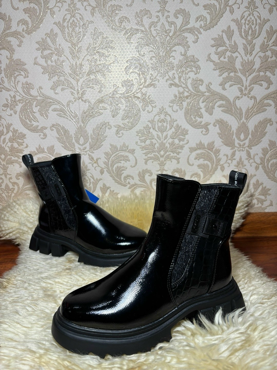 ,ботинки женские,ботинки женские демисезонные лаковые,лакированные ботинки,полусапоги