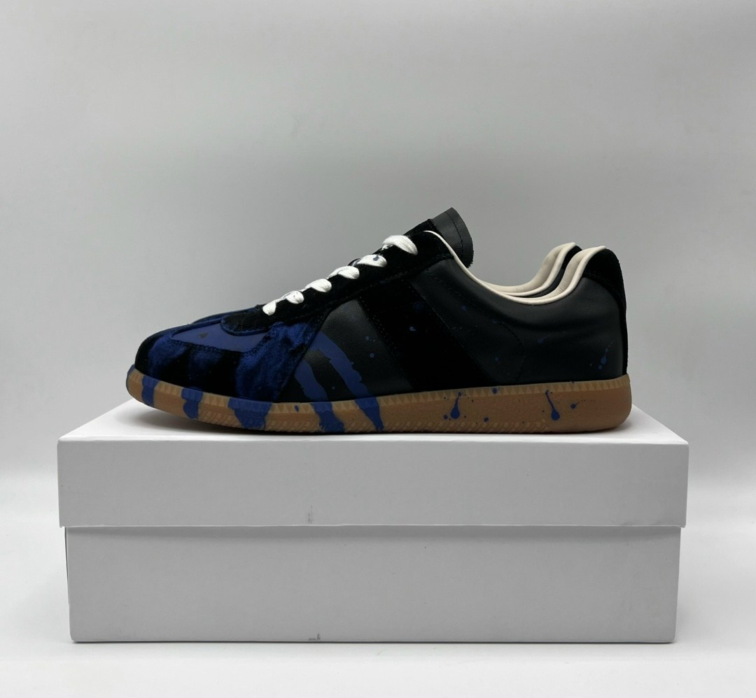 кроссовки valentino,,кроссовки maison margiela replica low paint splatter-black pewter черный,классические кроссовки,кроссовка мужской