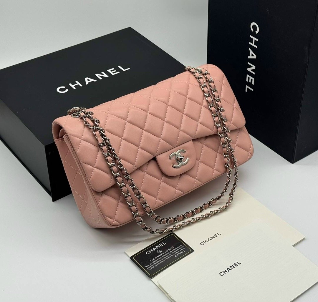 сумка chanel,сумка шанель,женская сумка chanel,женская серая кожаная сумка chanel 11.12 jumbo classic flap bag,сумка шанель джамбо