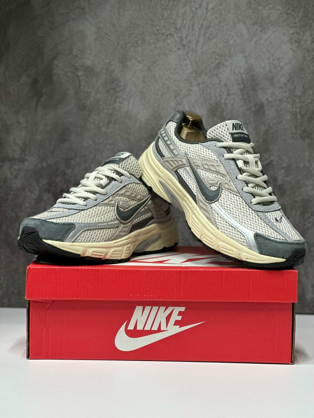 кроссовки nike,кросівки чоловічі nike initiator white brown,кроссовки nike initiator,,спортивная