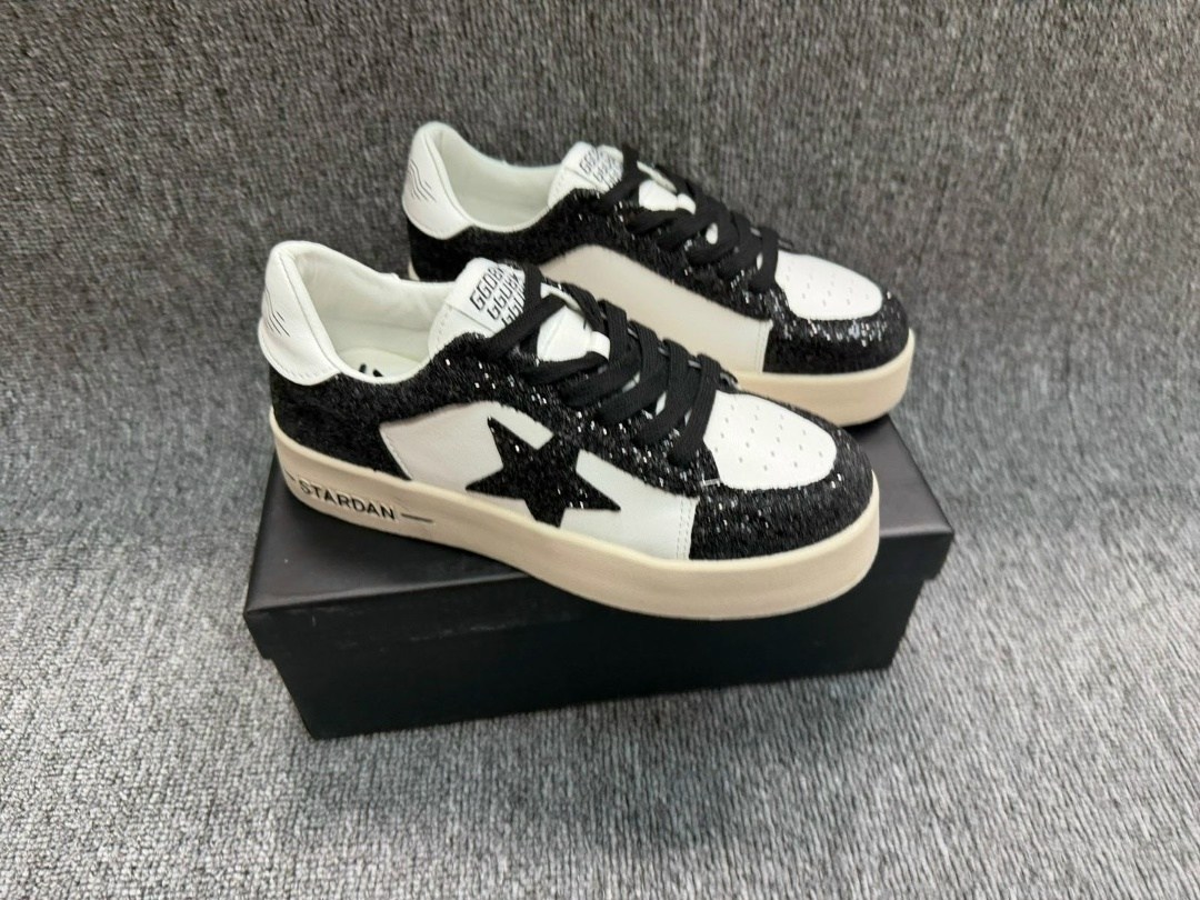golden goose кеды hi star с блестками белый,,кроссовки golden goose wmns stardan white silver glitter,кеды женские golden goose,кеды женски